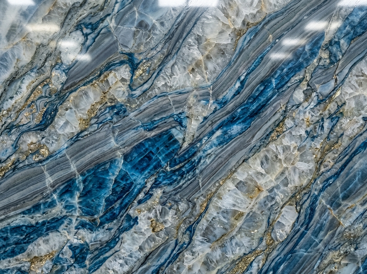 Ocean Blue Quartzite Natural Stone Slab